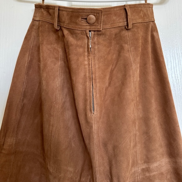 Sezane Meliora Skirt Camel - Size 4 - Picture 4 of 5